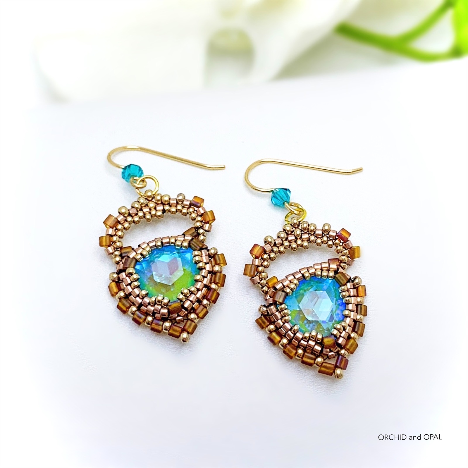 Coral Branch Seed Bead Earrings – Beaded By The Beach